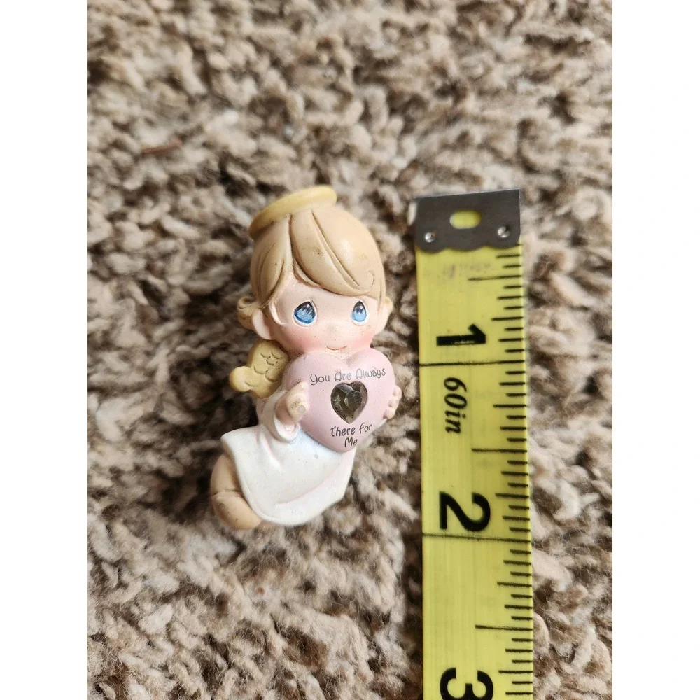 Precious Moment Angel Heart Brooch Pin You Are Always There For Me Vintage Resin